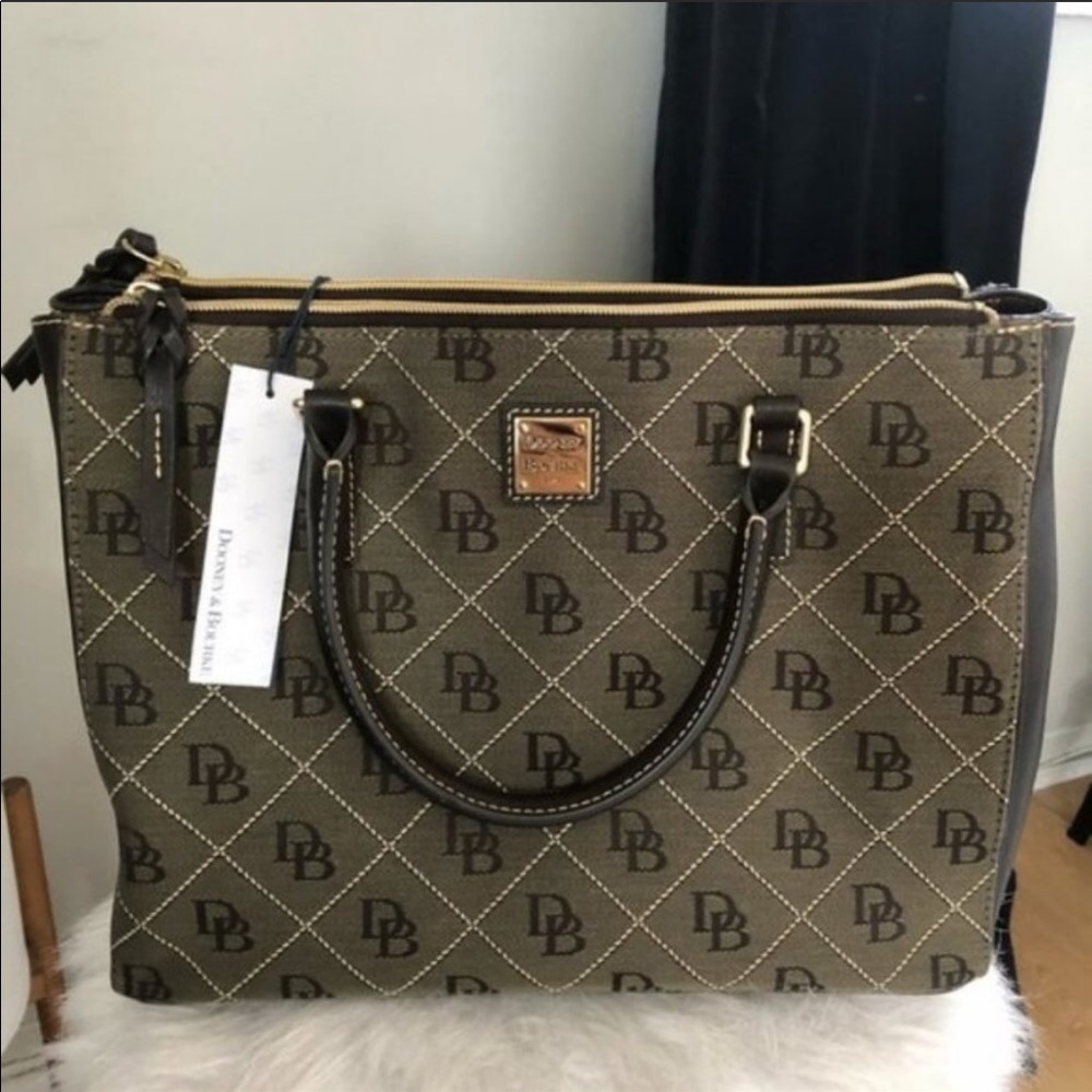 Dooney & Bourke Willa Zip Logo Satchel Bag, NWT - Picture 7 of 16